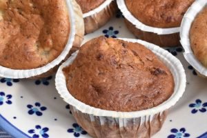 Nemme bananmuffins - banan chokolade muffins