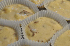 Nemme lækre muffins med banan og chokolade