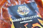 Pestokartofler og marinerede nakkekoteletter, grønne asparges og aioli