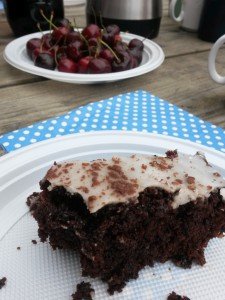 Verdens bedste chokoladekage i bradepande - opskrift 