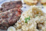 Grillspyd med hakket oksekød på grill el. ovn