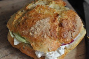 Sandwichbrød - koldhævede foccacia boller