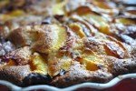 Frugttærte med marcipan, nougat & nektariner
