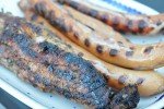 Sennepsmarineret svinemørbrad på grill