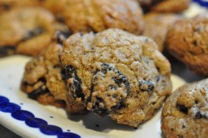 Lækre sprøde cookies med peanutbutter Oreos