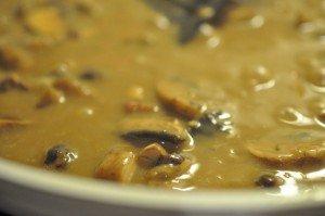 Svampesauce - sovs med portobello svampe 