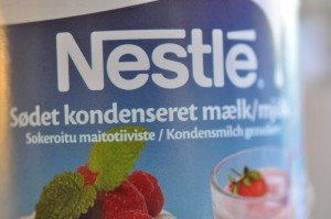 Brownie med karamel af kondenseret mælk