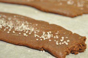 Chokoladesnitter med appelsin og perlesukker