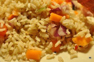Rissalat med hamburgerryg og oreganodressing