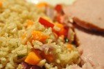 Rissalat med hamburgerryg og oreganodressing