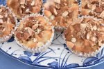 Æblemuffins med marcipan - lækre muffins med æbler