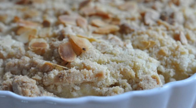 Pæretærte opskrift på crumble med smuldredej