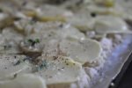 Kartoffelpizza med havregryn og durummel - nem og lækker