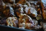 Mørbradgryde i ovn med brun sovs & bacon