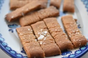 Karamelsnitter med flagesalt - søde, sprøde og lækre