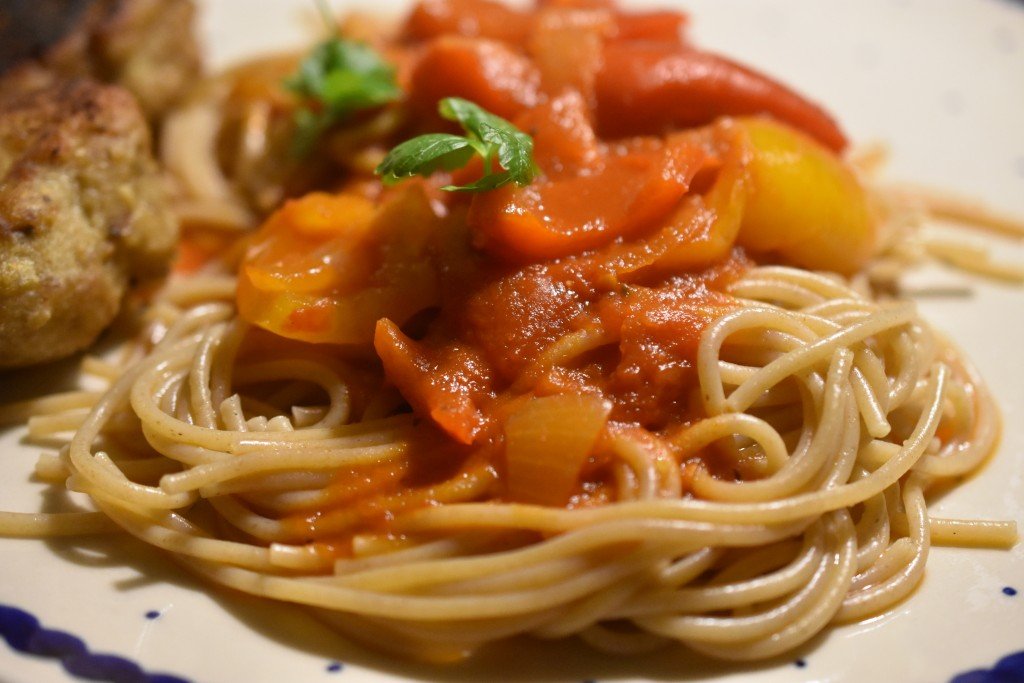 Peperonata - lækker peberfrugtsauce med chili