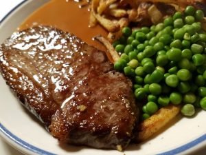 steak og pommes frites