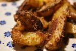 Sprød paprika kylling med rasp og sprøde pommes frites