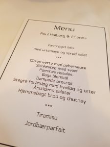 Menu på Fuglsø
