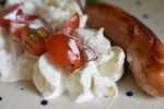 Kold kartoffelsalat med creme fraiche og purløg