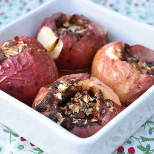 Bagte æbler med kanel & brun farin - opskrift