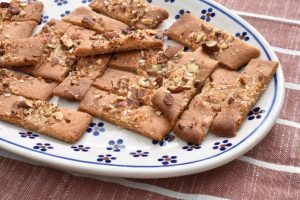 Karamelkager med mandler, chokolade & salt