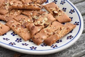 Karamelkager med mandler, chokolade & salt