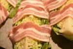 Spidskål med bacon - stegt i ovn. Nemt og lækkert
