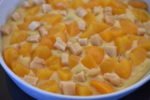 Kage med fersken og marcipan - nem opskrift