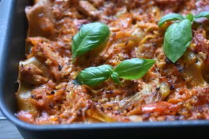 Kyllingelasagne - opskrift på lasagne med kylling