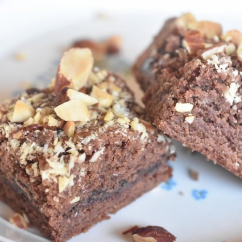 Brownie cookie kage med chokolade - opskrift