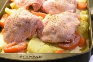 One Pot kylling med kartofler & fløde - opskrift