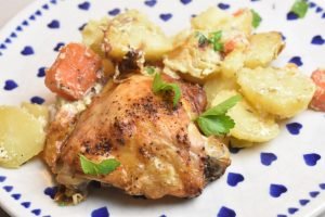 One Pot kylling med kartofler & fløde - opskrift