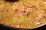 Mørbradgryde med fløde, bacon & sennep