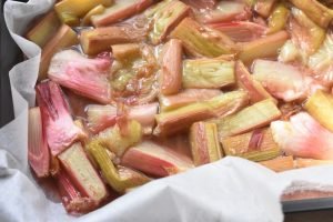 Rabarberkompot i ovn - bagte rabarber