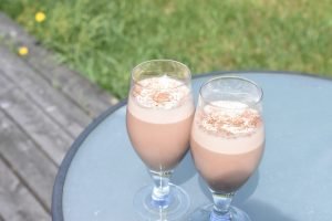 Milkshake med is og kakaomælk nem opskrift