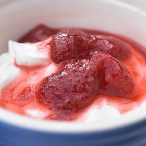 Cheesecake med makroner - ostekage i glas