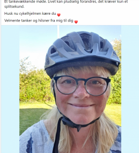 Husk cykelhjelmen - en tankevækkende historie