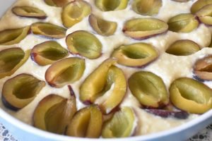 Blommekage med kokos - nem blommetærte