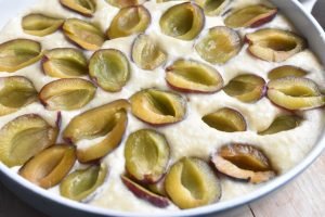 Blommekage med kokos - nem blommetærte
