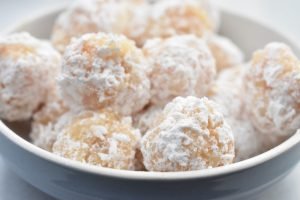 Trøfler med hvid chokolade og kokos opskrift