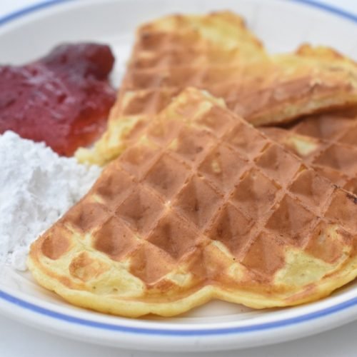 Vafler med ris a la mande - klatkage vafler