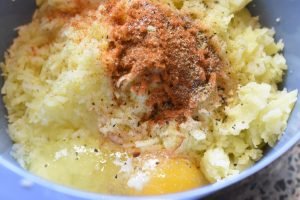 Mozzarella kartofler - kartoffelfrikadeller