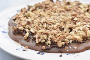 Karameltærte med kondenseret mælk & valnødder