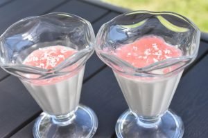 Koldskåls panna cotta med rabarber - opskrift 