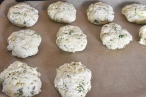 Scones med squash og ost - grønne scones