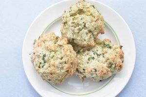 Scones med squash og ost - grønne scones