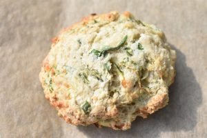 Scones med squash og ost - grønne scones