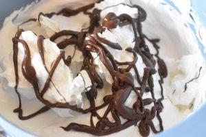 Kyskager med chokolade - store marengs - marengskys