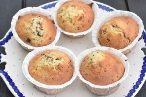 Muffins med chokoladestykker - nem opskrift